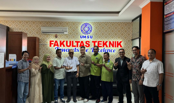 Lawatan untuk Fakulti Kejuruteraan dan Pusat Kecemerlangan Penyelidikan dari FTKA dan Jabatan Pendaftar UMPSA di Universitas Muhammadiyah Sumatera Utara, Indonesia pada 19 Jun 2024